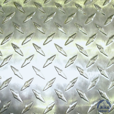 Рифлёный алюминиевый лист "Чечевица" 1,5х1500х3000 мм АМГ2НР купить в Новороссийске