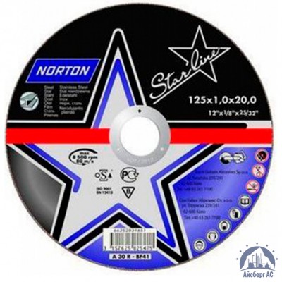 Диск отрезной по металлу 125х1,6x22,23 мм NORTON STARLINE купить в Новороссийске